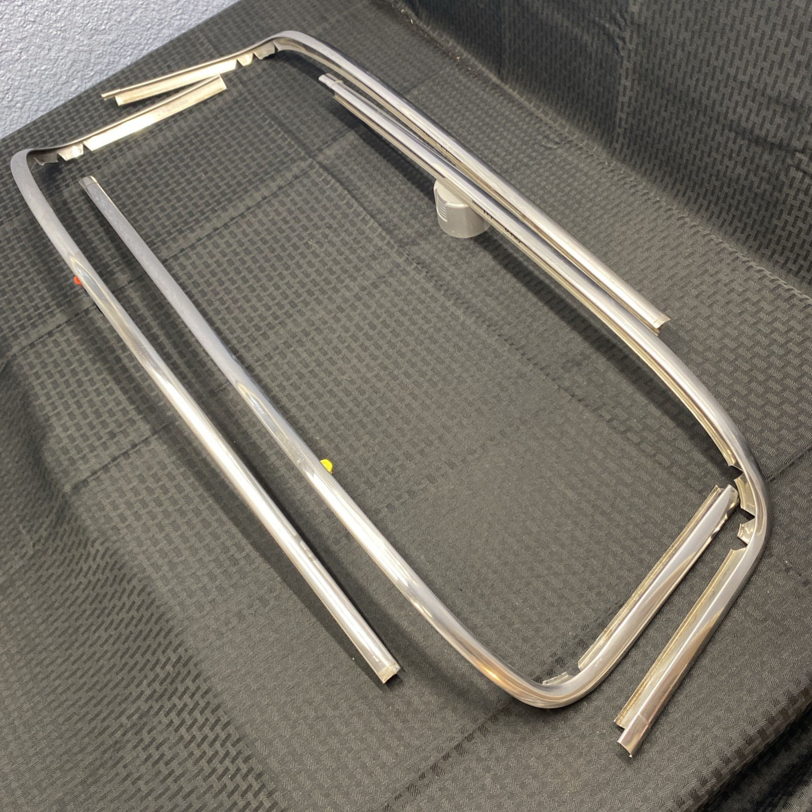 1961-66 Ford F100, F250 custom cab windshield chrome trim SET