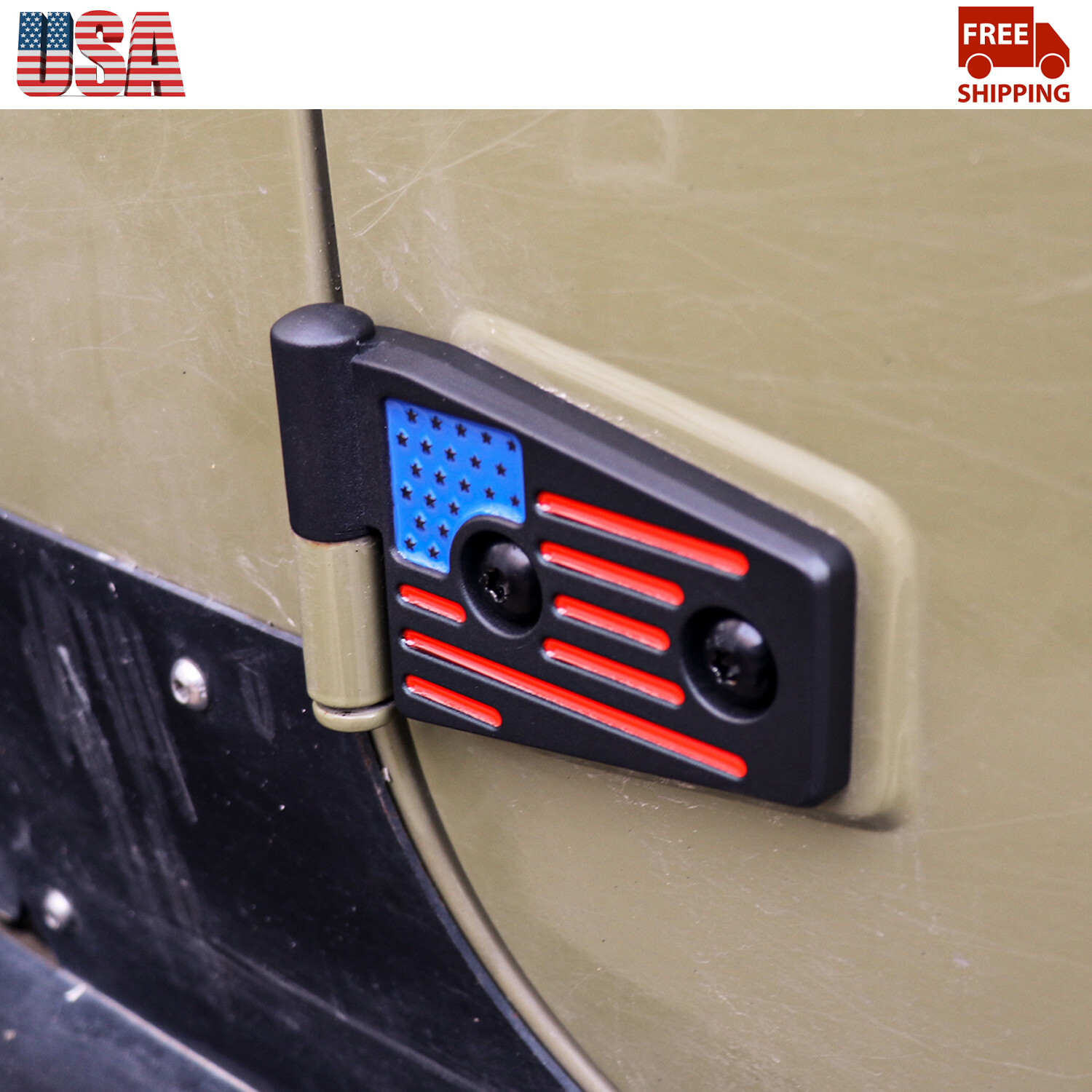 Multicolor Door Hinges Exterior Accessories For 4Door Jeep Wrangler JK 2007-2017
