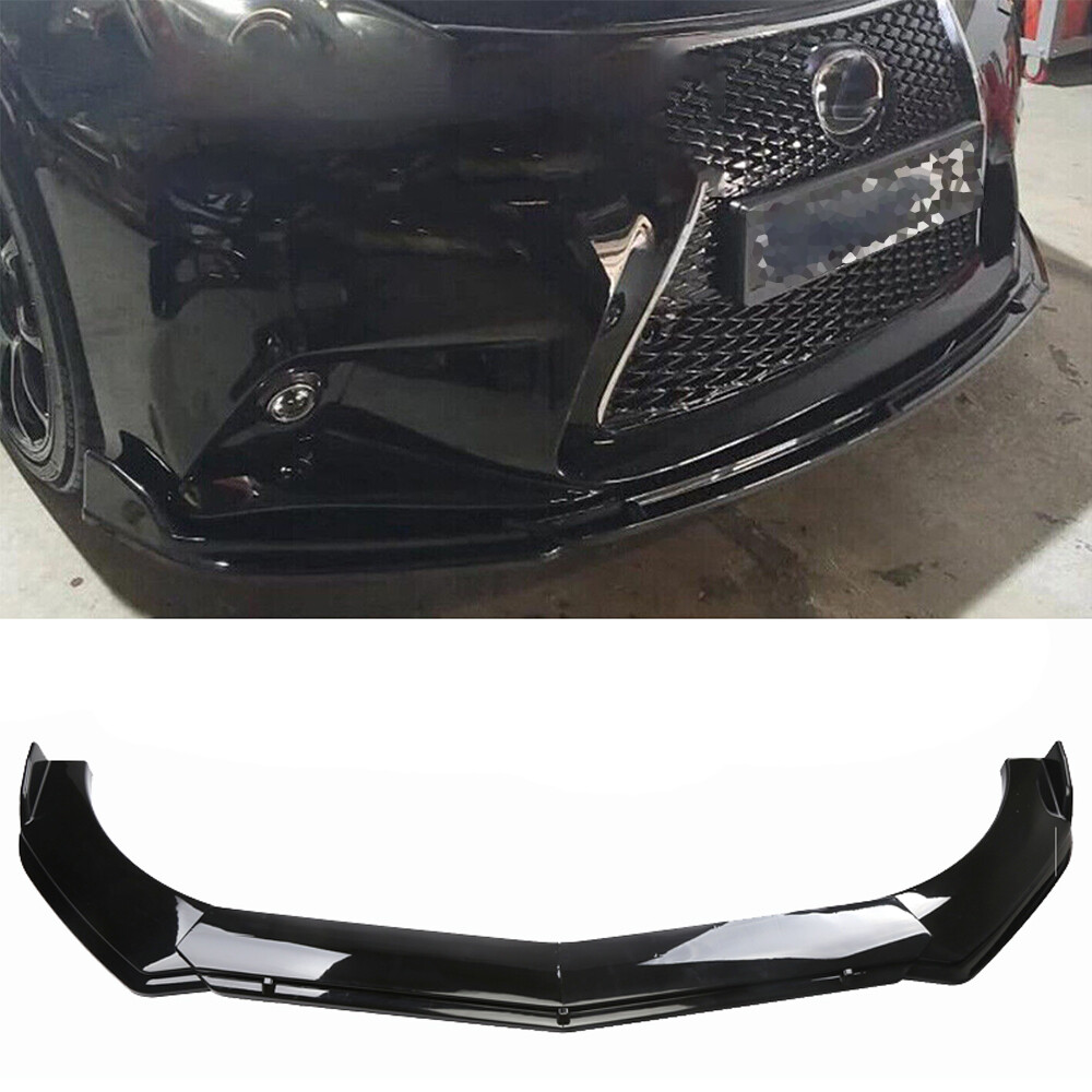 For Lexus NX200 NX250 NX300 NX350 Front Bumper Lip Spoiler Splitter Glossy Black