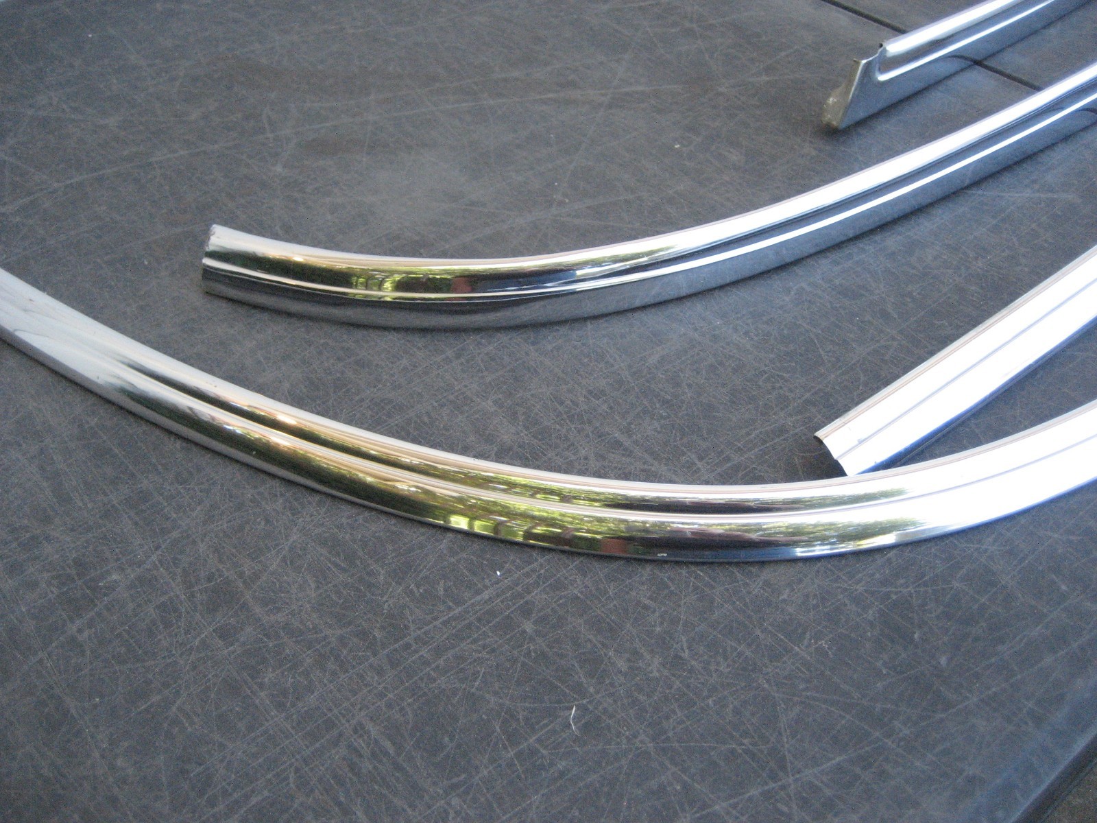 1958 BUICK WINDSHIELD MOLDING TRIM (4) PIECE-4 DOOR HARDTOP SUPER RIVIERA TRIM