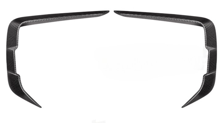 For BMW 8-Series Real Carbon Fiber G14 G15 G16 Front Fog Lamp Eyebrow Cover Trim
