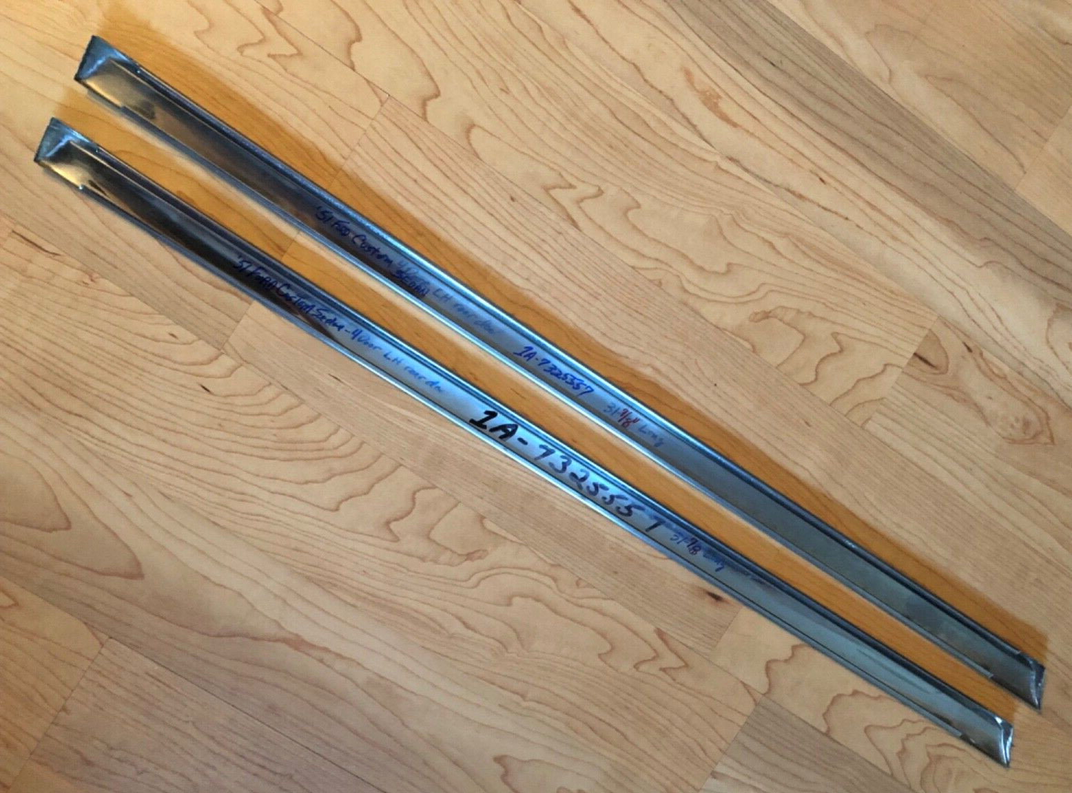 1951 Ford Custom 4 Dr Sedan “New Other LH Rear Door Lower Trim-1A-7325557 FoMoCo