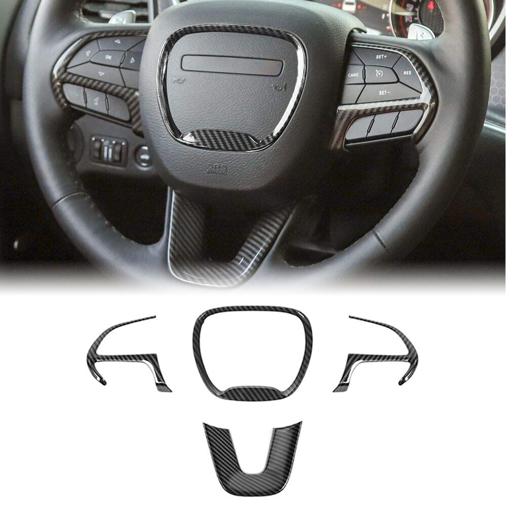 17PCS Center Decor Cover For Dodge Challenger 2015-2023 Carbon Fiber Accessories