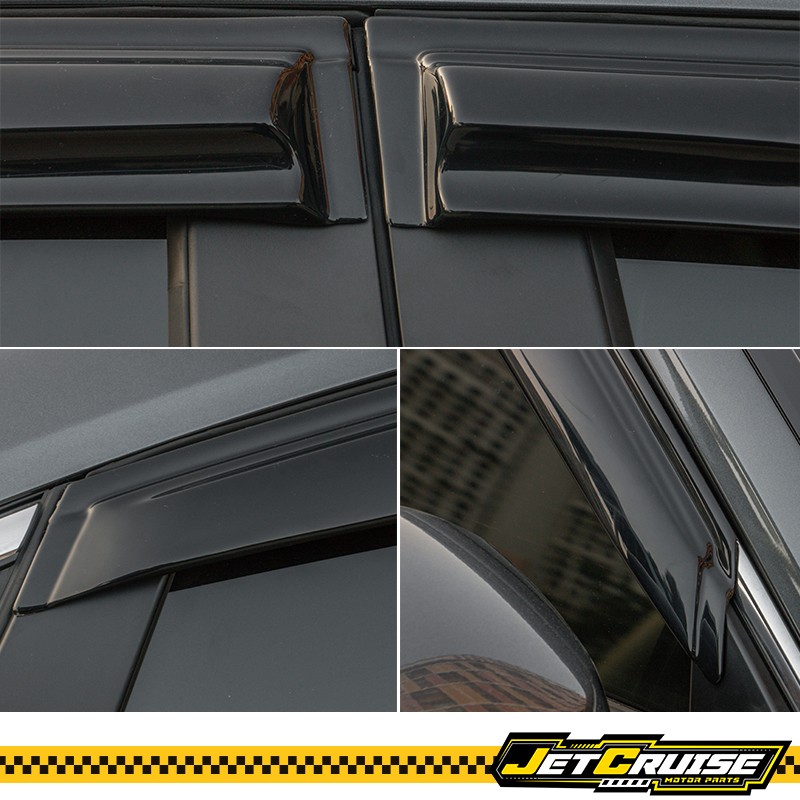 Fits 22-24 Honda Civic Mug Style Acrylic Window Visors Rain Sun Guard Deflector