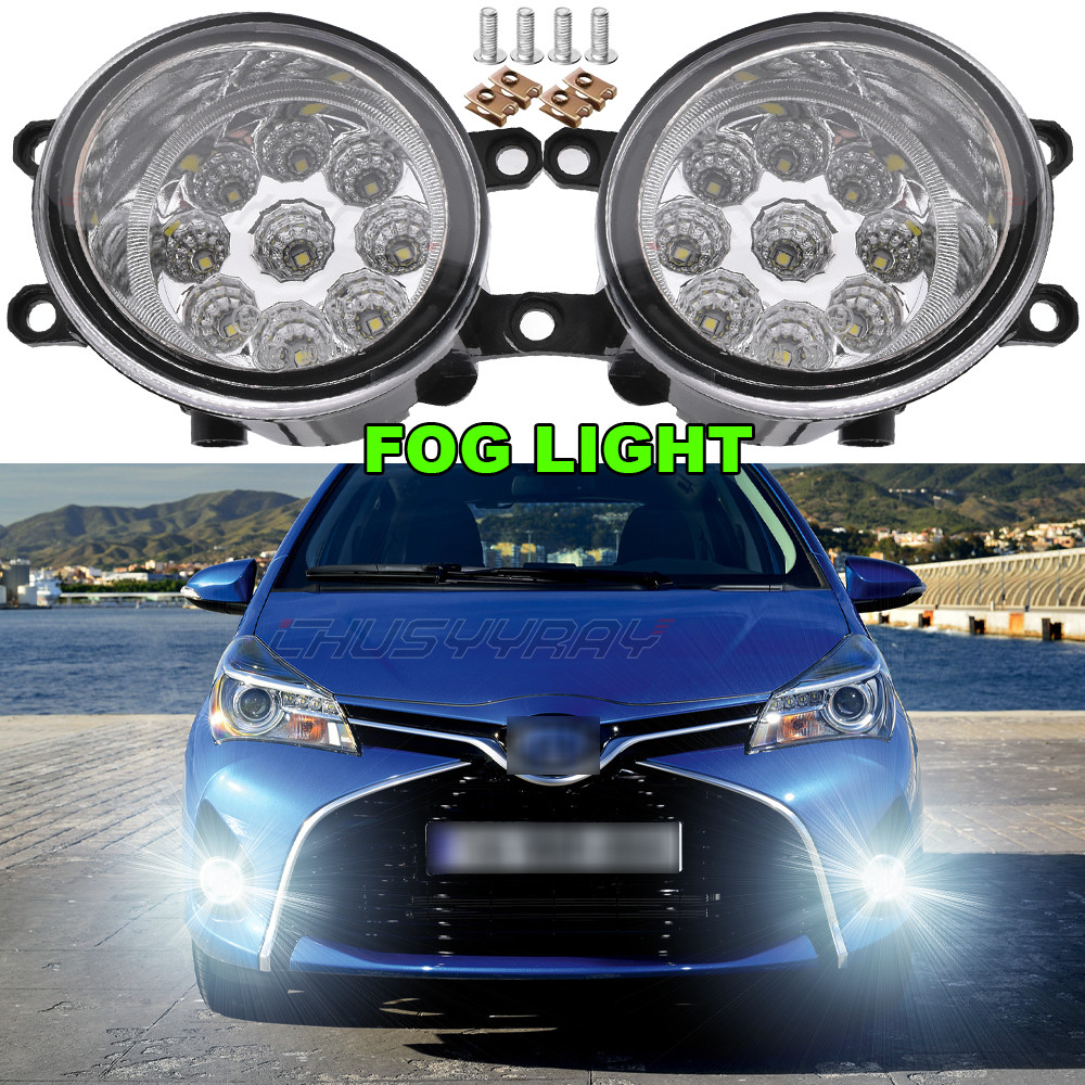 for 2007 -2014 Toyota Yaris Replace Halogen Fog Lights Lamp Left Right Side