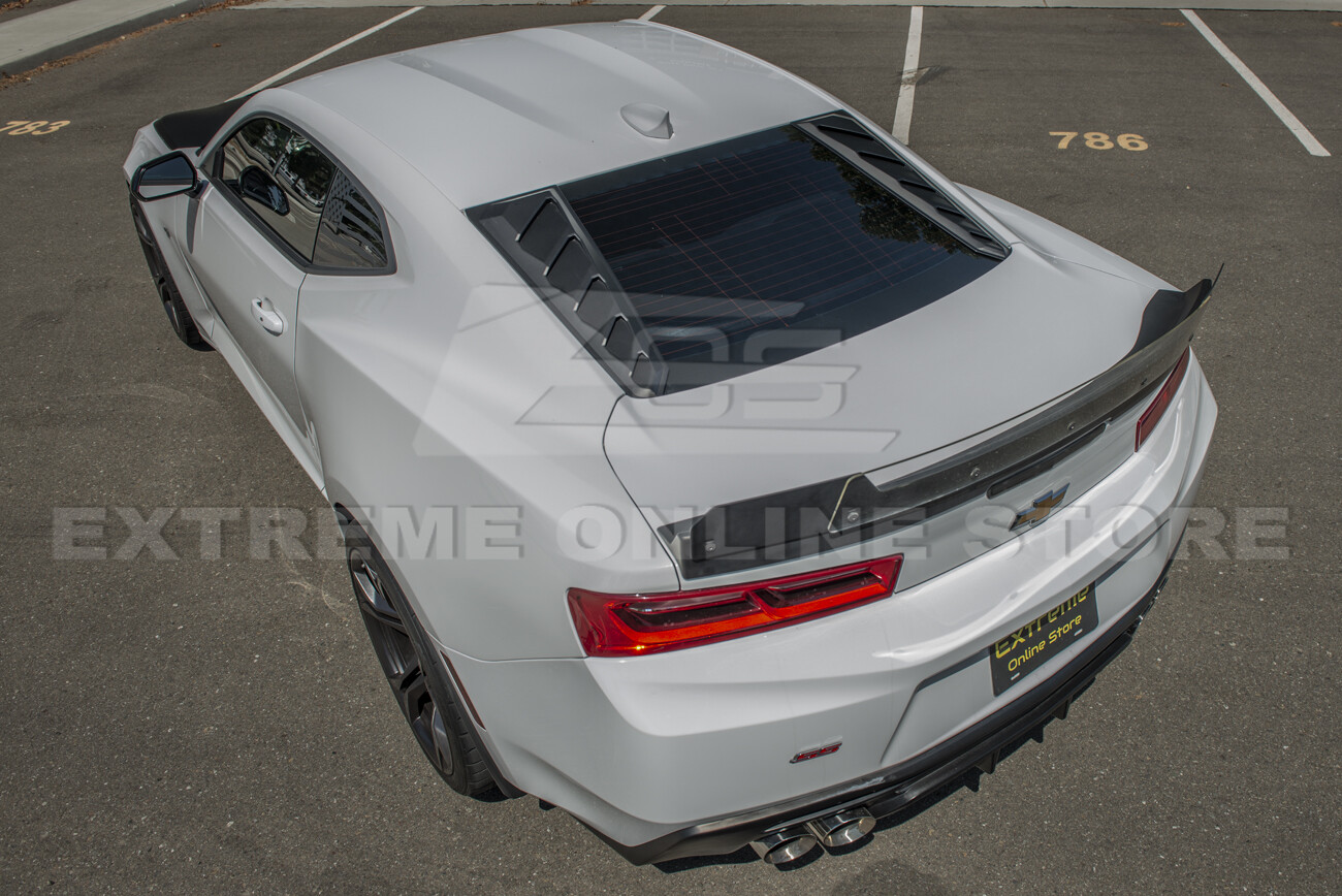 For 16-Up Camaro Coupe Performance Track Rear Window Louver Sun Shade Cover Pair