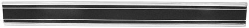 TRUCK LOWER DOOR MOLDING LH DRIVER SIDE 1969-72 CHEVROLET TRUCK BLACK W/CLIPS
