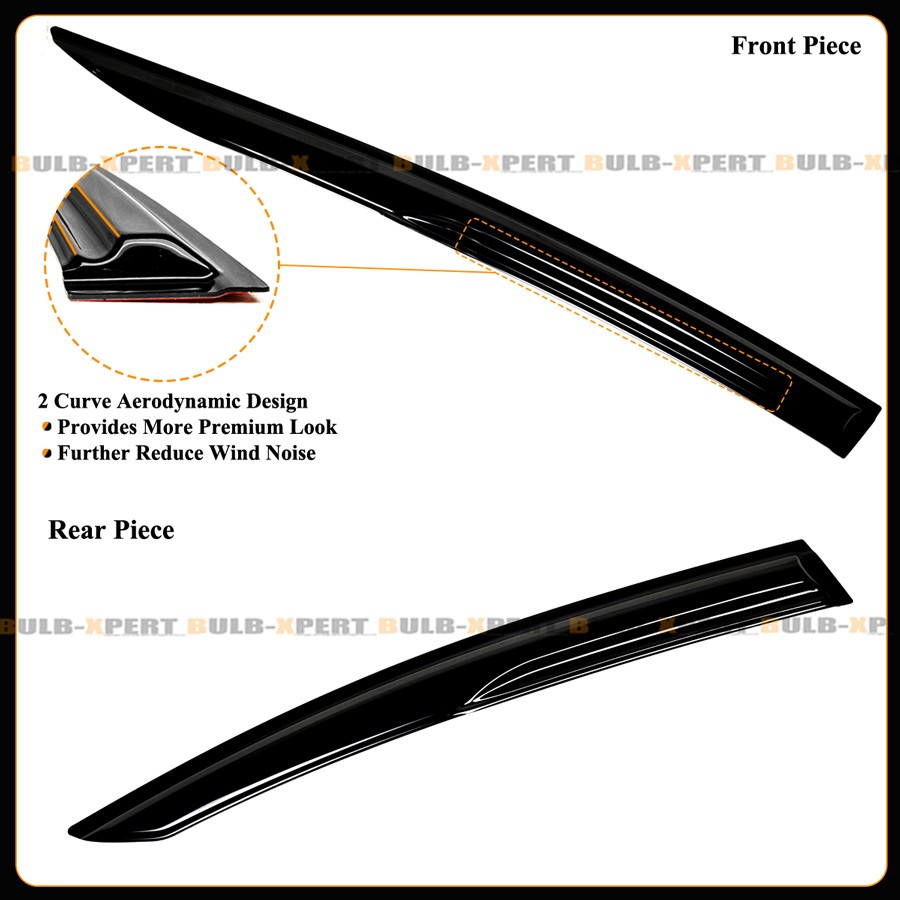 For 2023-2026 Toyota Prius XW60 JDM M Style Window Visor Rain Guards Deflector