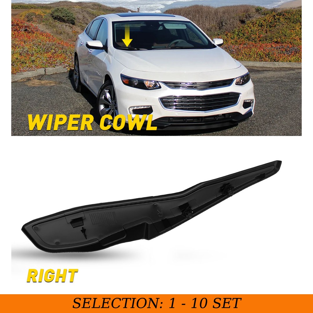 1-10 For Chevy Malibu 2016-25 Front Cowl Windshield Wiper Motor Cover Right Trim