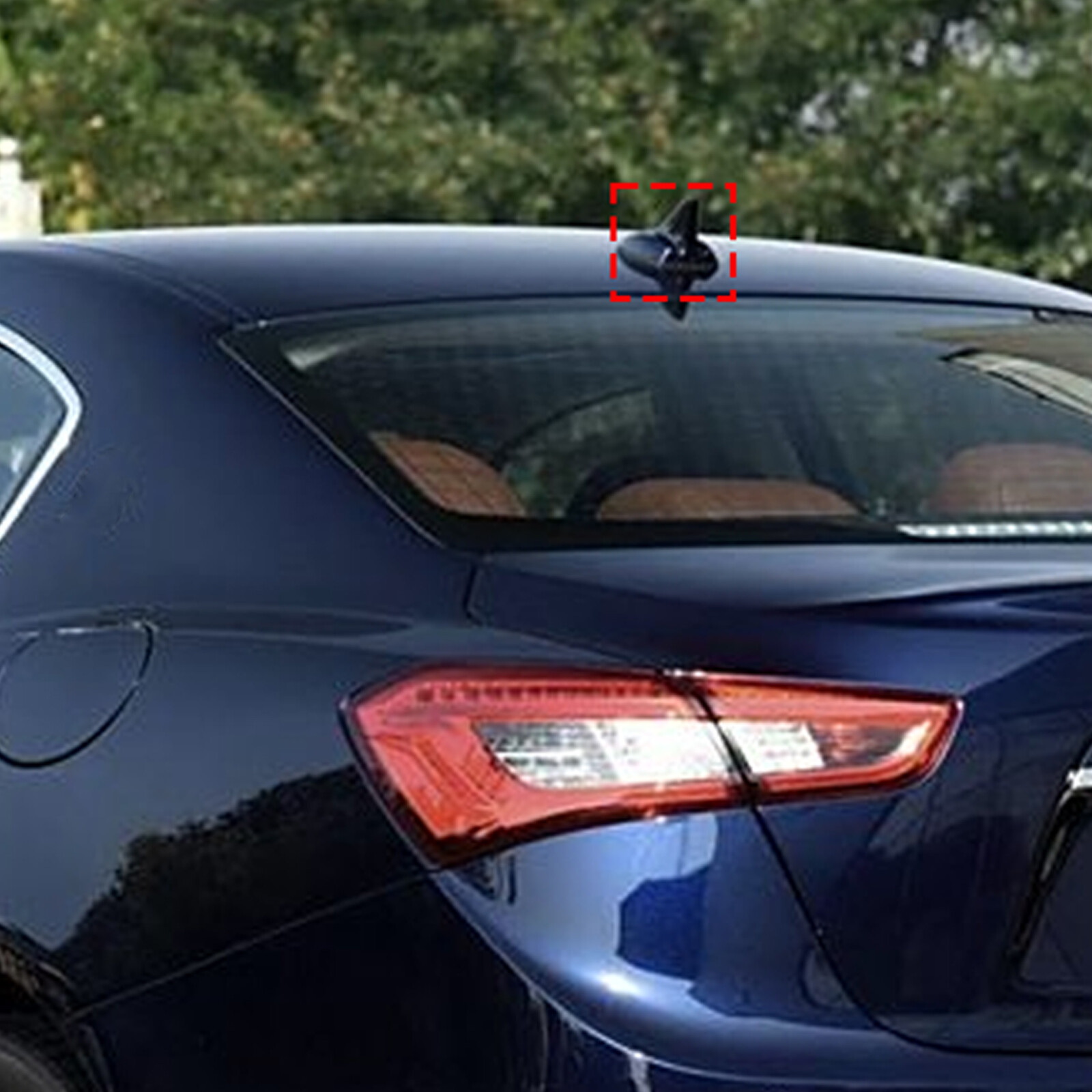 ABS Gloss Black Roof Antenna Shark Trim Cover for Maserati Ghibli 2014-2021 US