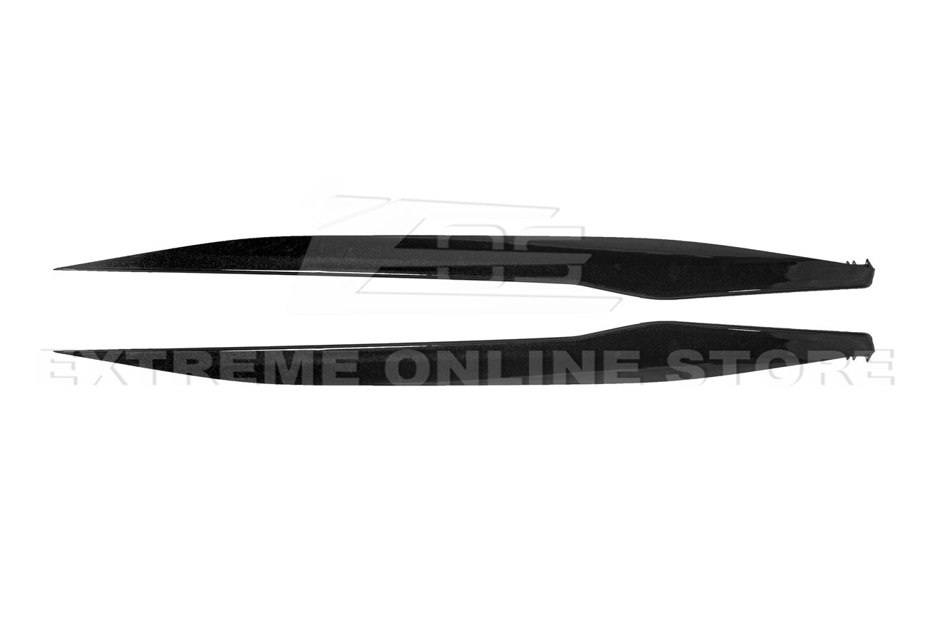 For 20-Up Corvette C8 | Z06 Style CARBON FLASH METALLIC Side Skirts Rocker Panel