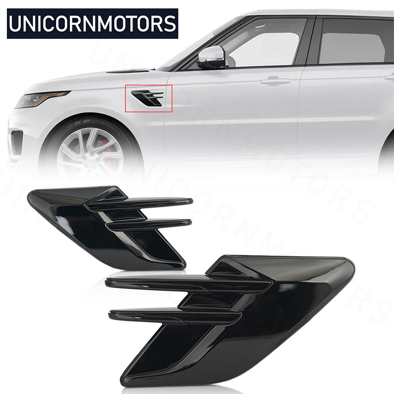 Pair Side Fender Vent Grille Trim For 2018-2022 Land Rover Range Rover Sport