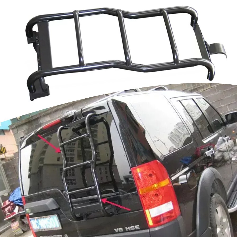 Rear Lift Ladder Steel Roof Rack Ladder Fits for Discovery 3 LR3 2003-2009