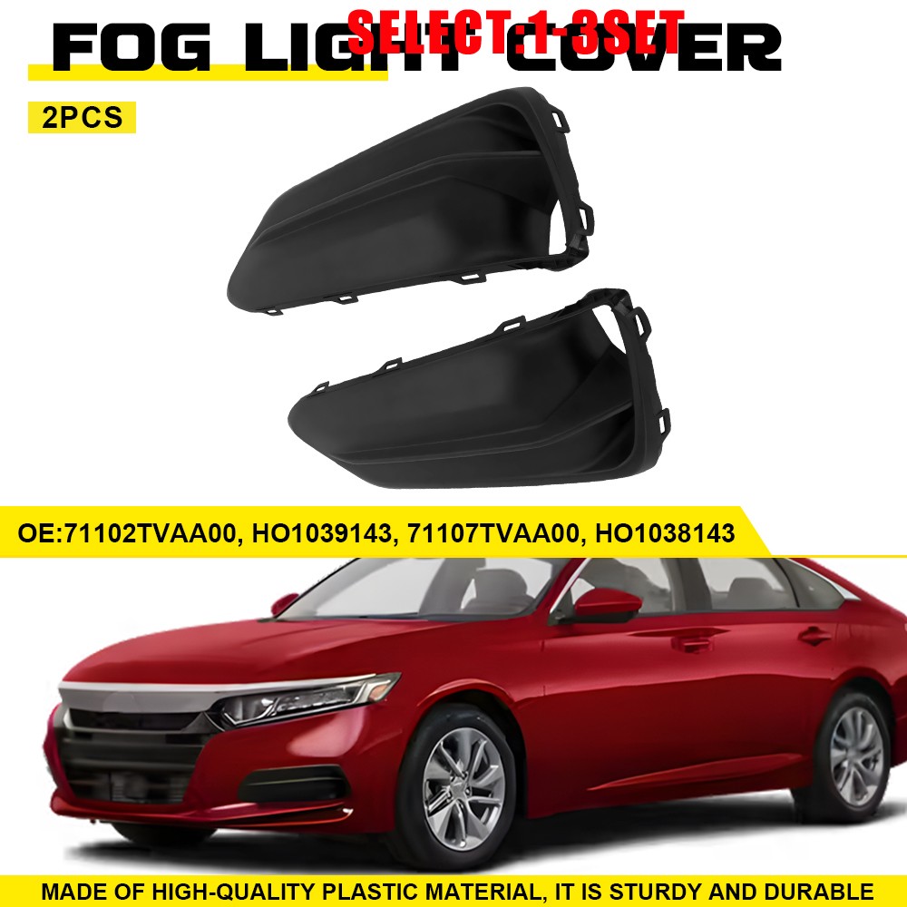 For Honda Accord Front Driver and Passenger Side Fog Light Cover 2018-2020 2-6X