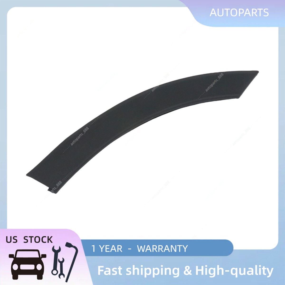 For Honda Pilot 2016-2022 Black Driver Rear Door Wheel Arch Molding Garnish Trim