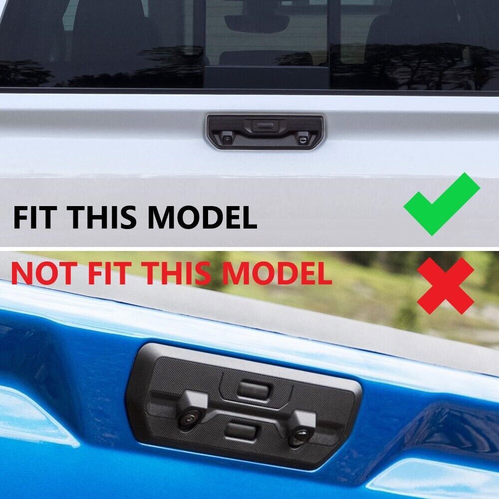 Chrome Tailgate Latch Handle Cover Trim Shell For 2019+ Chevrolet Silverado /GMC