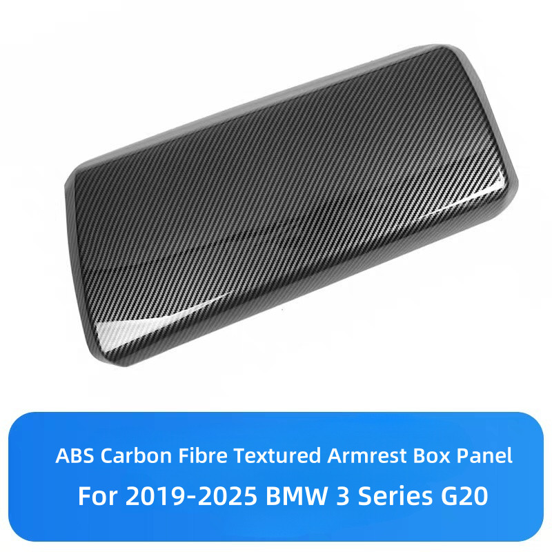 For BMW G20 G28 330i Carbon Fiber Color Car Interior Center Armrest Box Cover