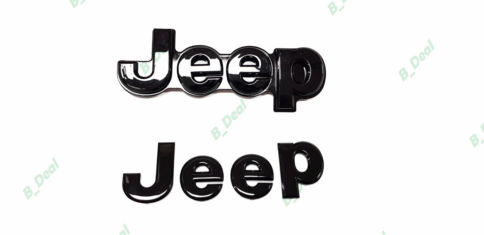 Gloss Black Front Rear Jeep Emblems Fit 2014-2021 Grand Cherokee