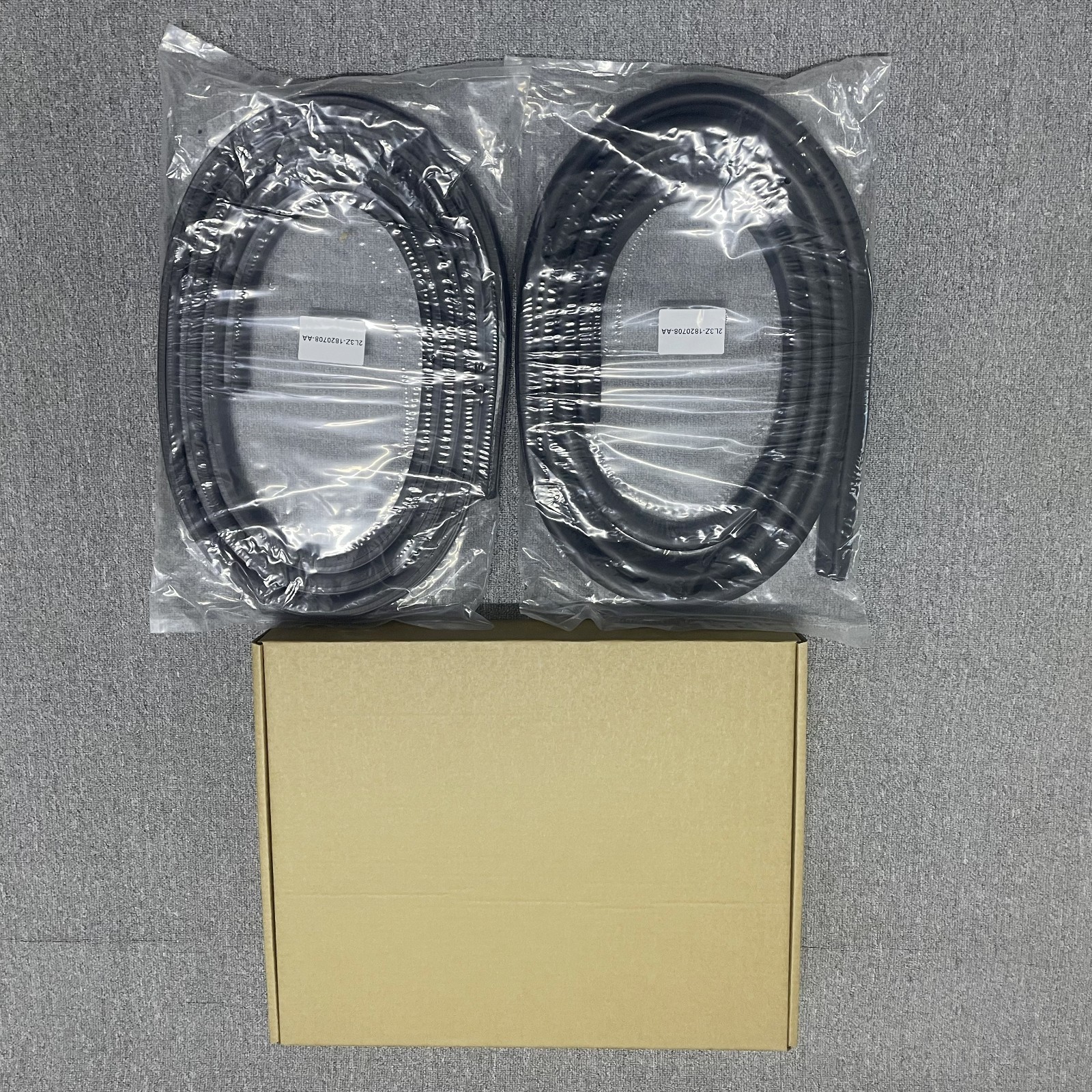 Front Door Weatherstrip Seal (2-Piece Set) Fits For Ford F150 F250 Pickup Truck