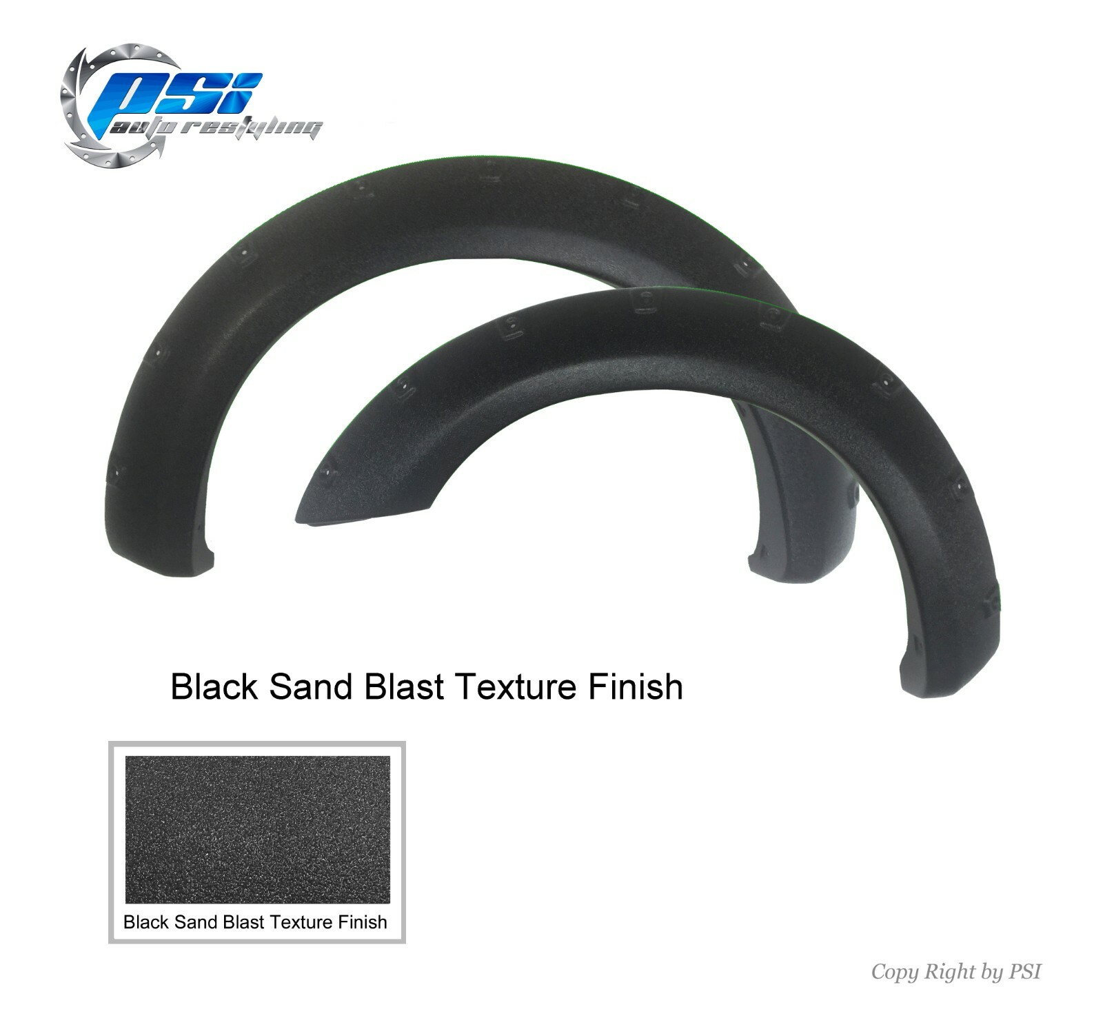 Textured Pop-Out Bolt Fender Flares Fits Nissan Frontier 06-20 ; 6’1″ Bed Only