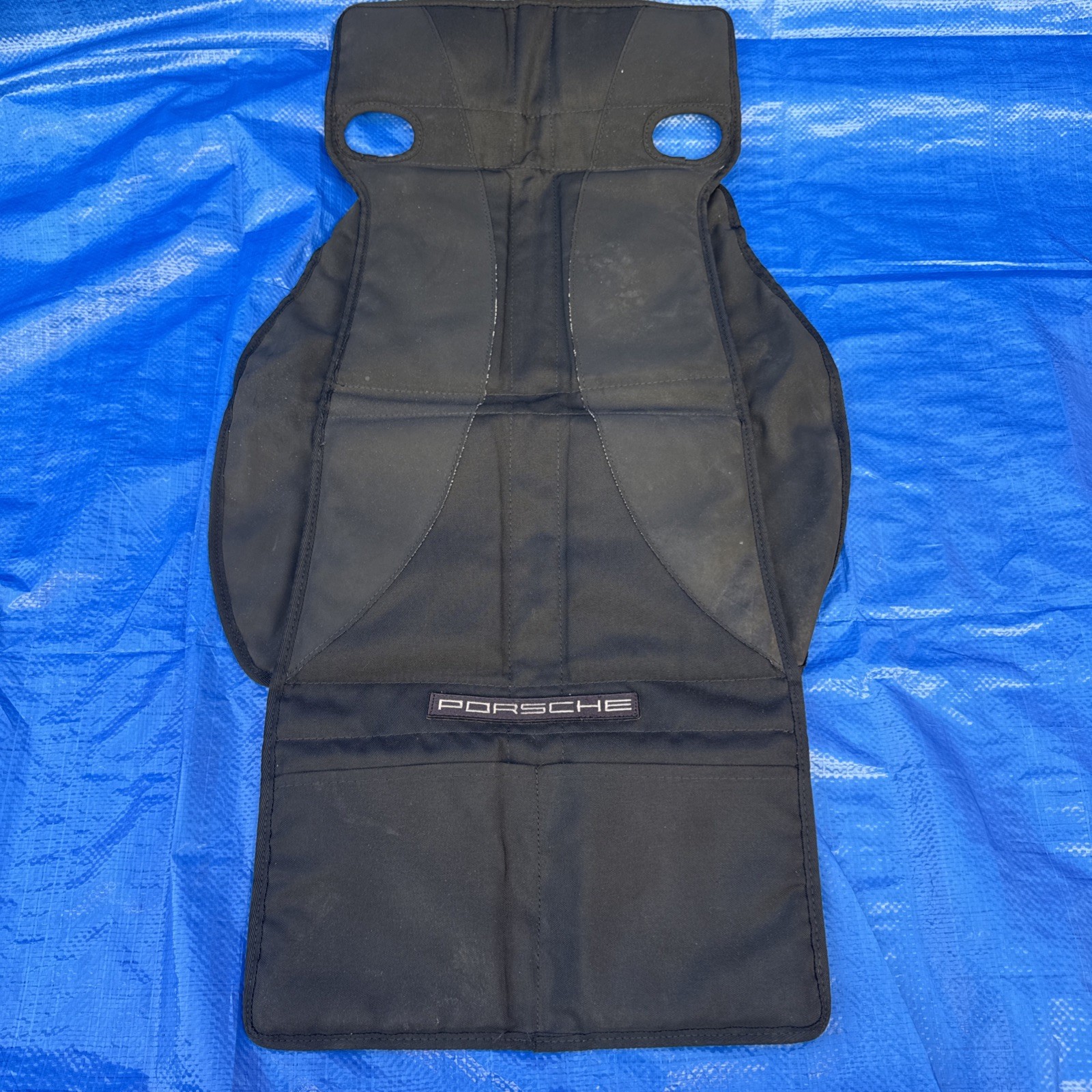 2015-2018 Posche Cayenne 958.2 Child Car Seat Mat Pad Black Storage Pockets