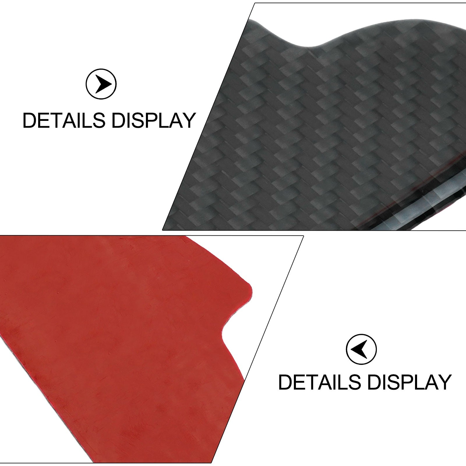 For Mazda Door Handle Covers in Carbon Fiber Texture for Models from 17 to 19
