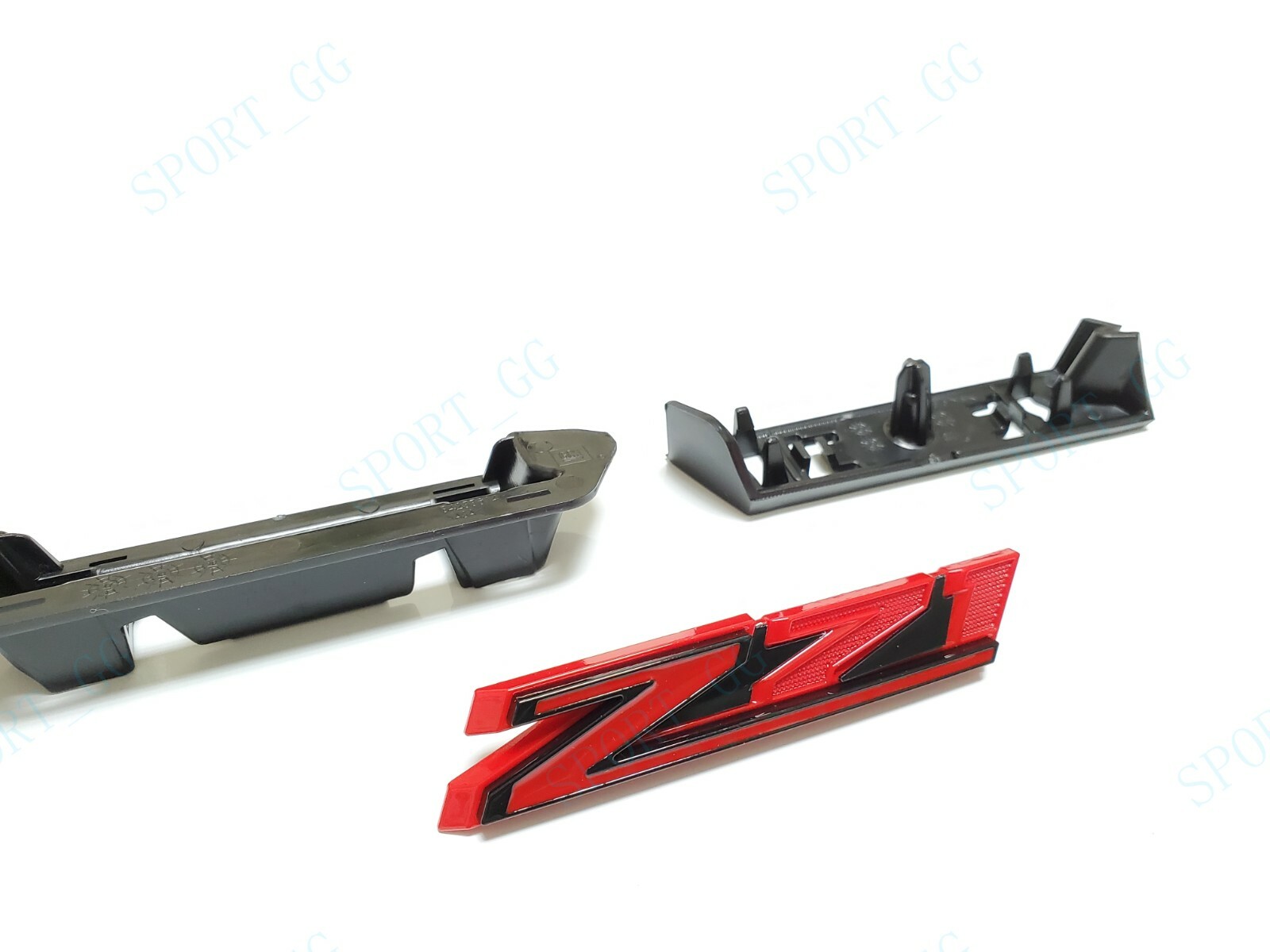 2019-2021 Chevrolet New Gen Silverado 1500 Z71 Grille & Fender Emblem Red Black