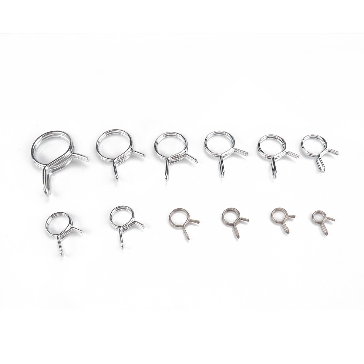 Wire Hose Clamps Assortment Steel Spring Line Oil Water Fuel Tube Kit 285Pcs
