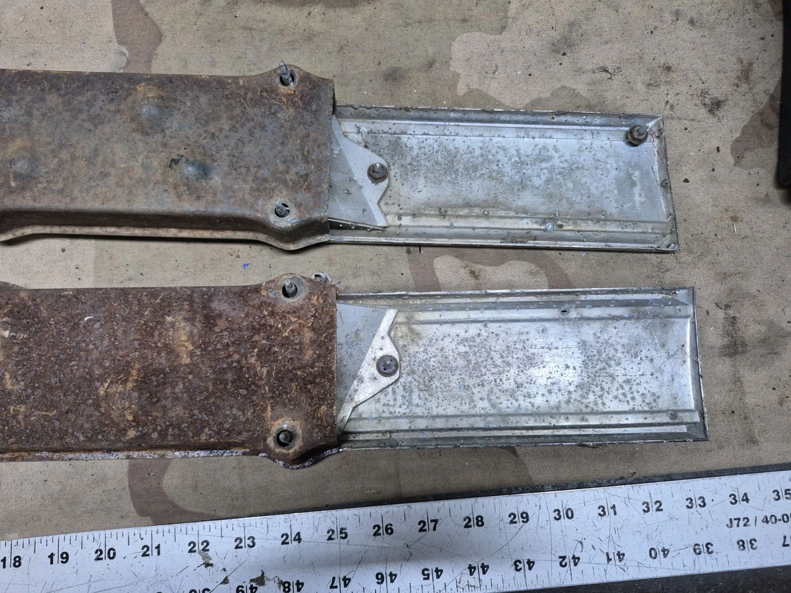 1966 Oldsmobile Starfire left Right Fender Moulding Vents OEM Trim Chrome