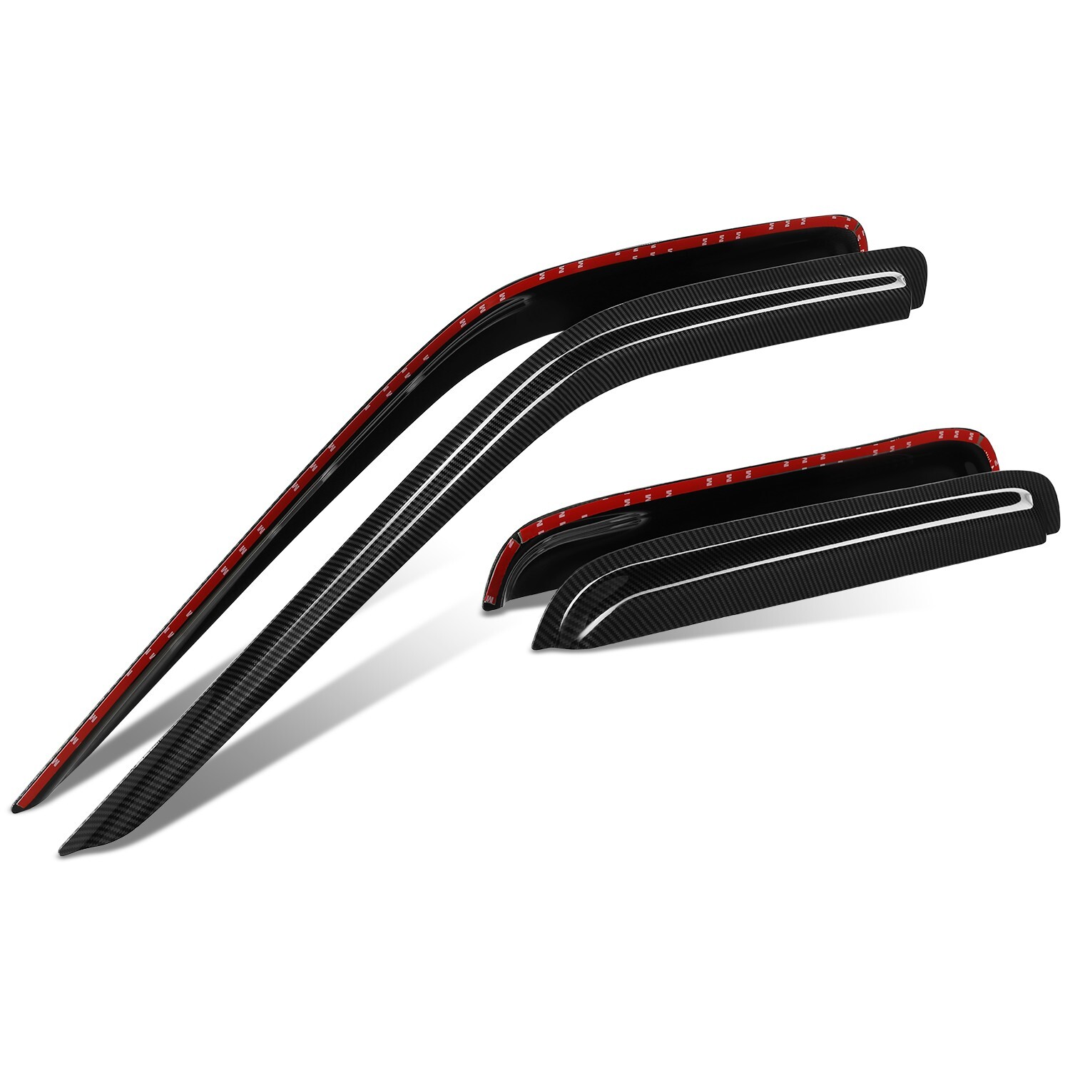 Fit 00-04 Nissan Frontier Crew Cab 3M Adhesive Tape Window Visors Rain Guard