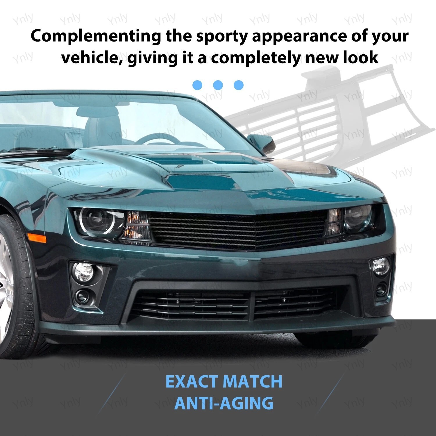 Front Upper Bumper Heritage Grille For Chevrolet Camaro SS LT ZL1 2010-2015