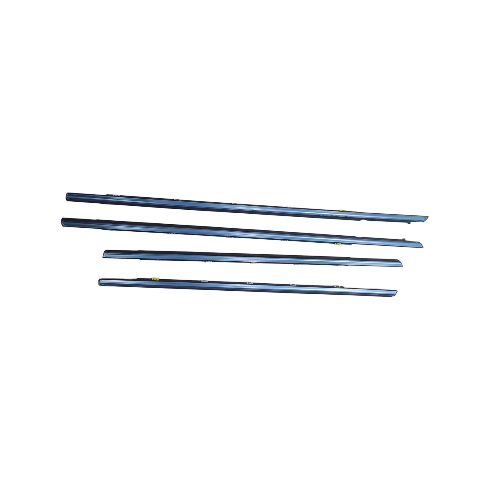 Front Rear Door Outside Weatherstrip Chrome LH&RH 4P SET For Kia Forte 19-2021