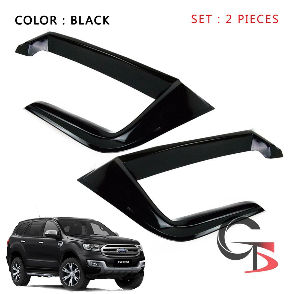 Fits Ford Everest Endeavour 15 17 Front Bumper Corner Cover Polished Black Trim