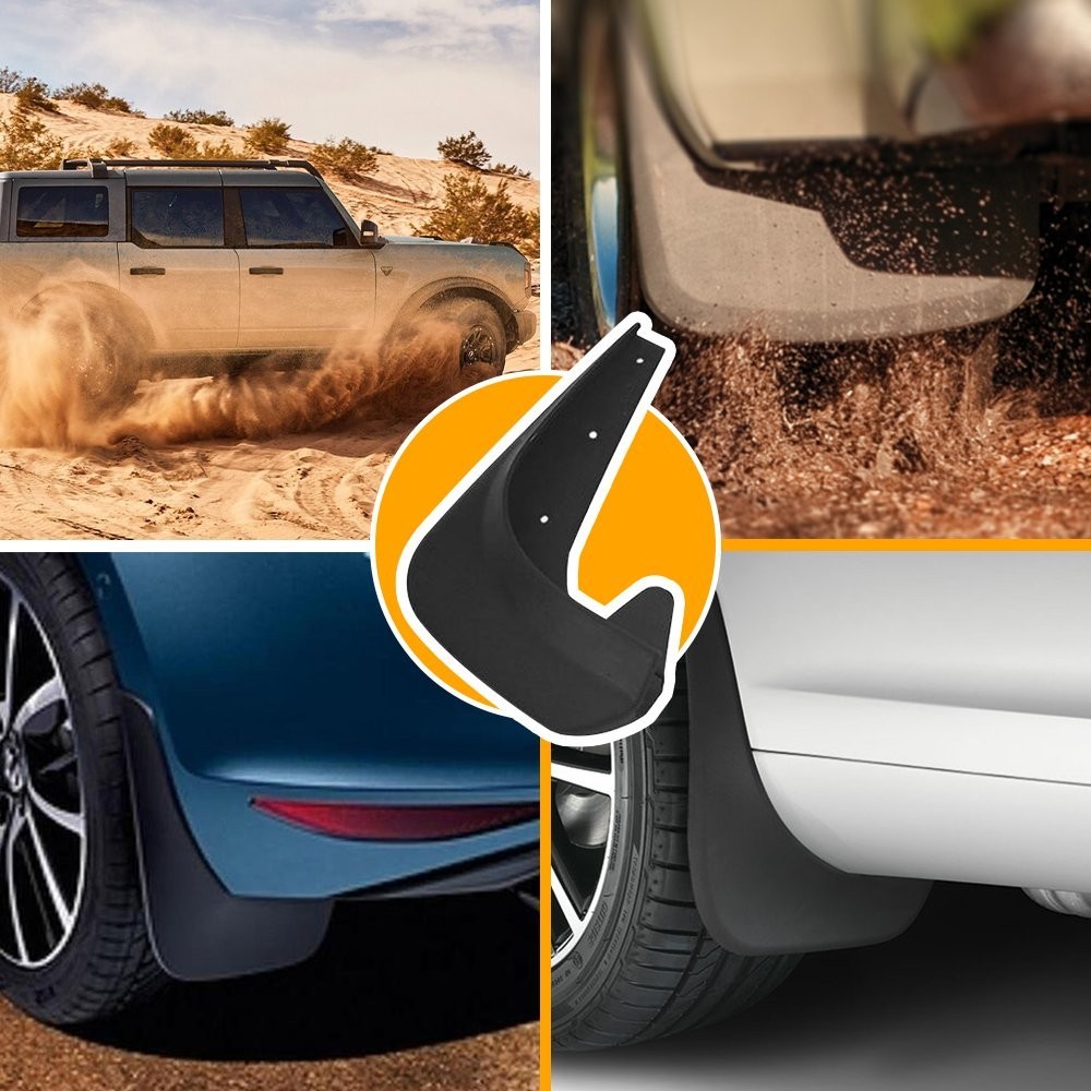 4X Black Splash Guards Mud Flaps Car Auto Parts Accessories For Toyota Protector