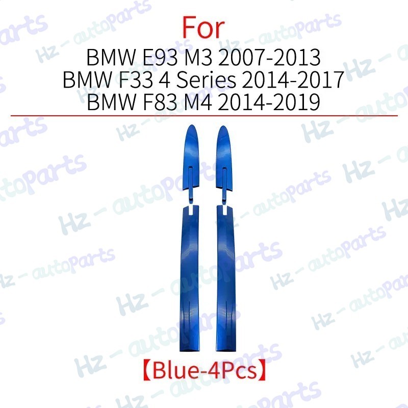 4PCS Left / Right For BMW M3 M4 E93 F33 F83 07-19 Convertible Roof Top Hinge Cap