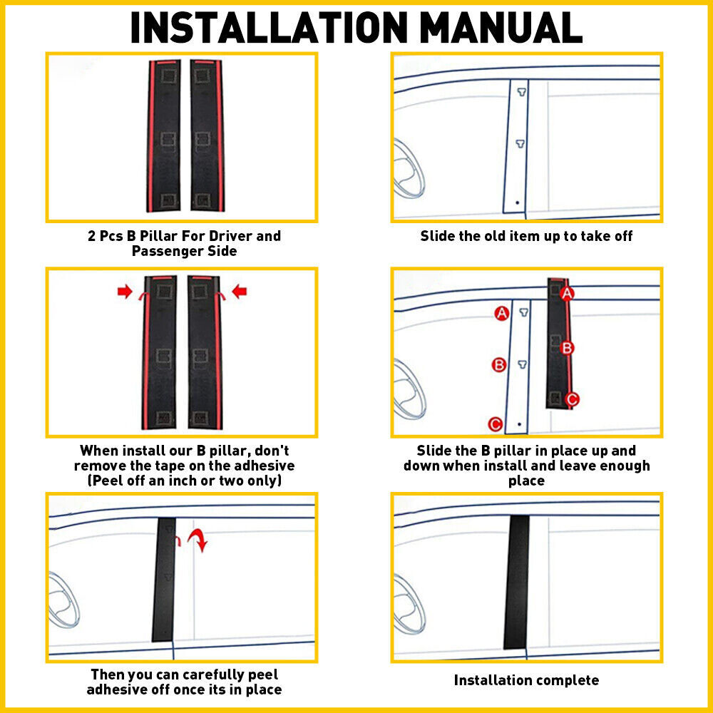 Front RH Door Pillar Molding For Chrysler Town Country For Dodge Grand Caravan