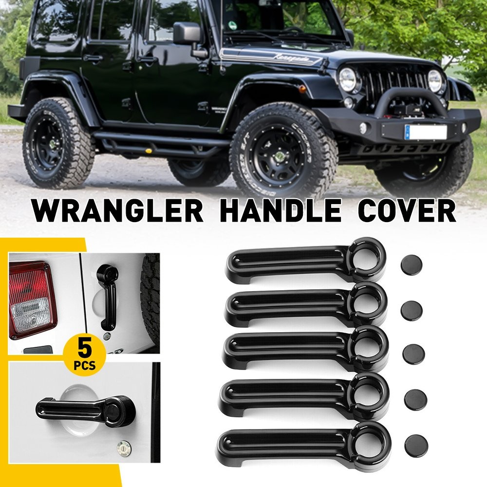 5* Door Handle Grab Trim Cover for 2007-2017 Jeep Wrangler JK Car Auto Parts New