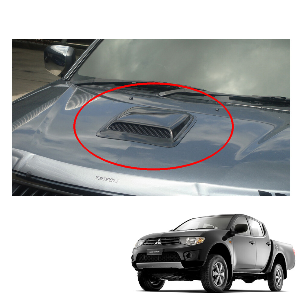 2006 2013 14 Bonnet Hood Scoop Cover Black Trim 1 Pc For Mitsubishi L200 Triton