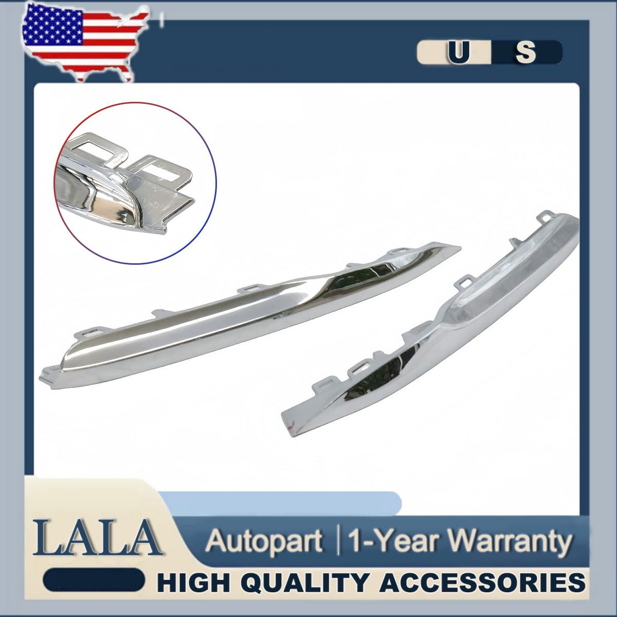 Front Bumper Grille Trims Grill Set LH+RH Fits BMW F30 320i 328d 330e 330i 340i