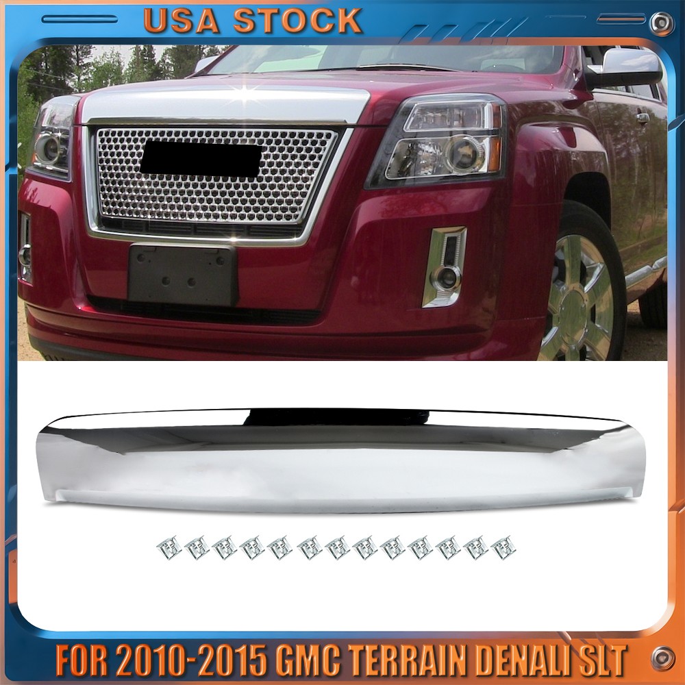 Front Hood Molding Trim For 2010 2011 2012 2013 2014 2015 GMC Terrain Chrome