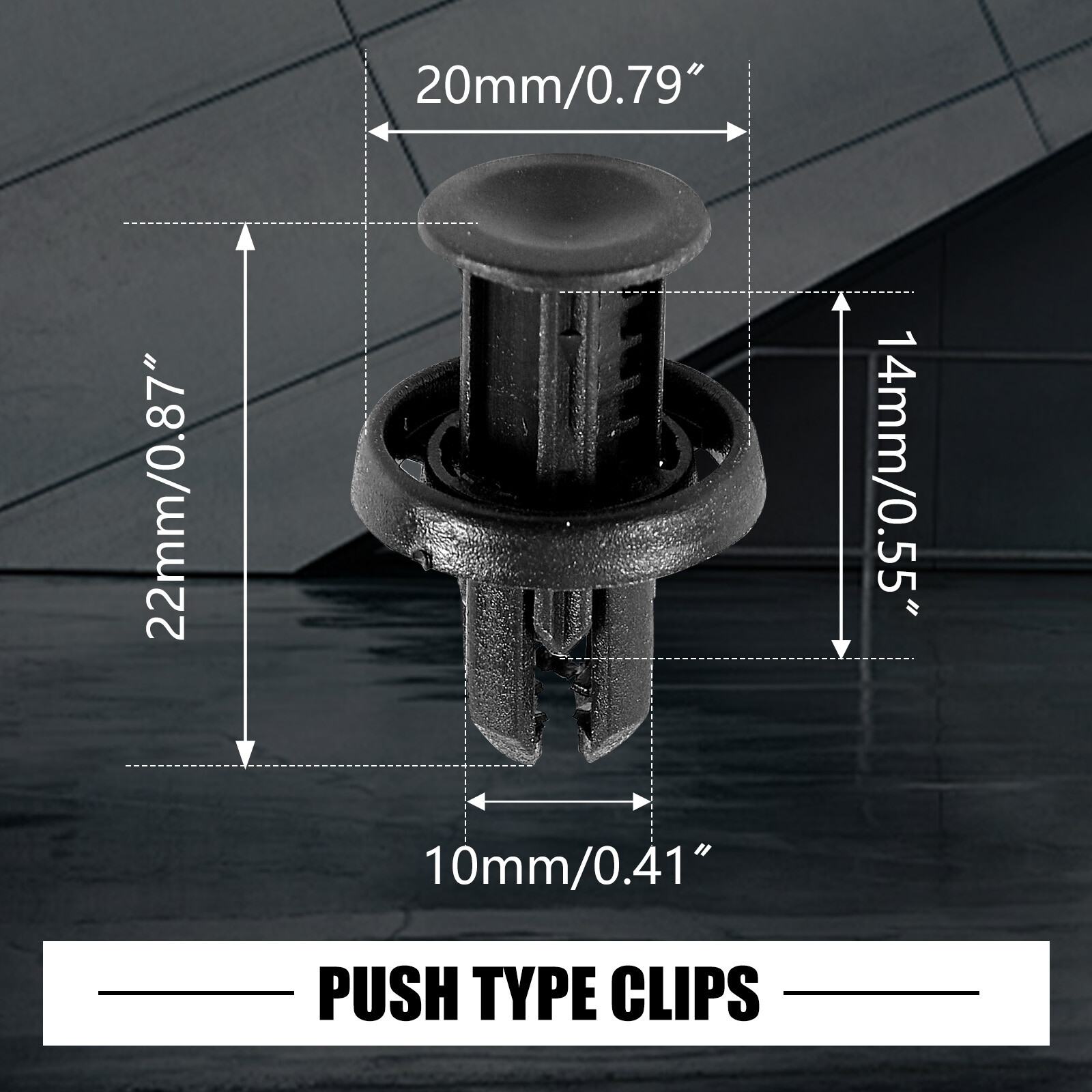 100x Push Type Clips Fits For Honda CR-V Civic Acura RDX MDX NSX 91505-TM8-003