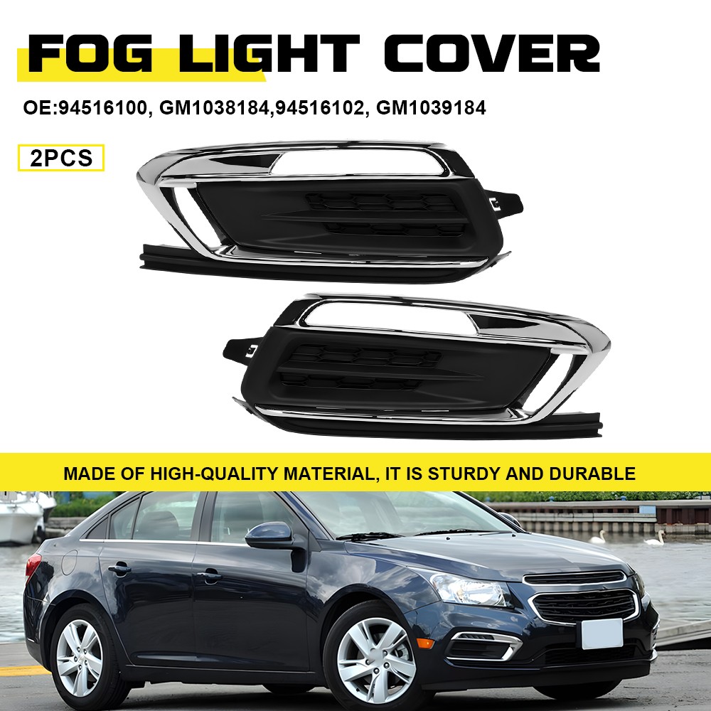 94516100 94516102 For 2015 2016 Chevrolet Cruze Fog Light Cover Bezel Left+Right