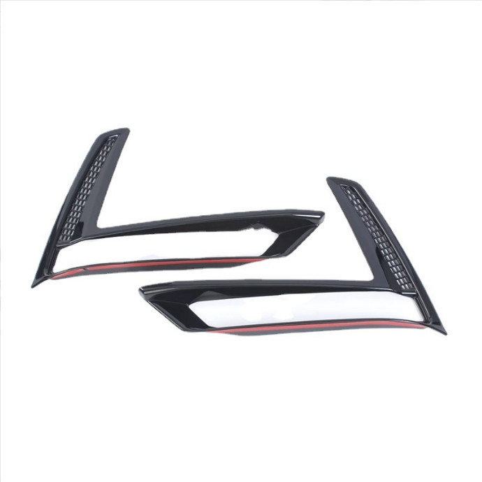 Bright Black Car Front Fog Light Lamp Cover Trim for Honda CRV CR-V 2023-2026