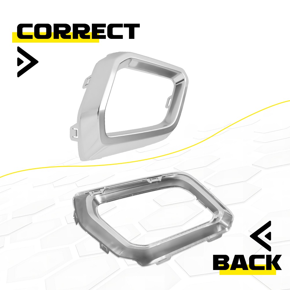 Front Bumper Driver Left Grille Vent Bezel For Honda CR-V 23-25 Fog Light Frame