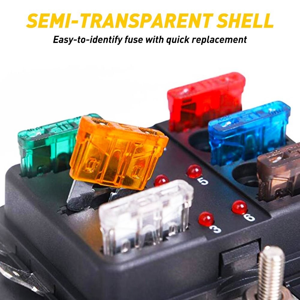 For Car 220Pcs Assorted Auto Fuse Replacement ATO ATC ATM Regular Blade Fuses US