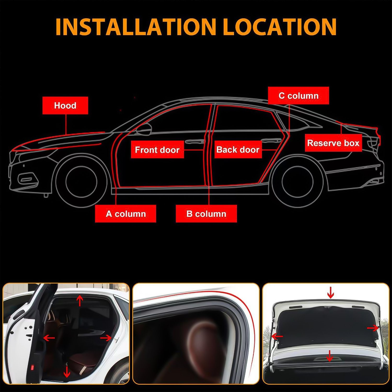 Rubber Edge Trim Guard 19.7Ft/6M H Shape Edge Seal Strip for General Auto Door