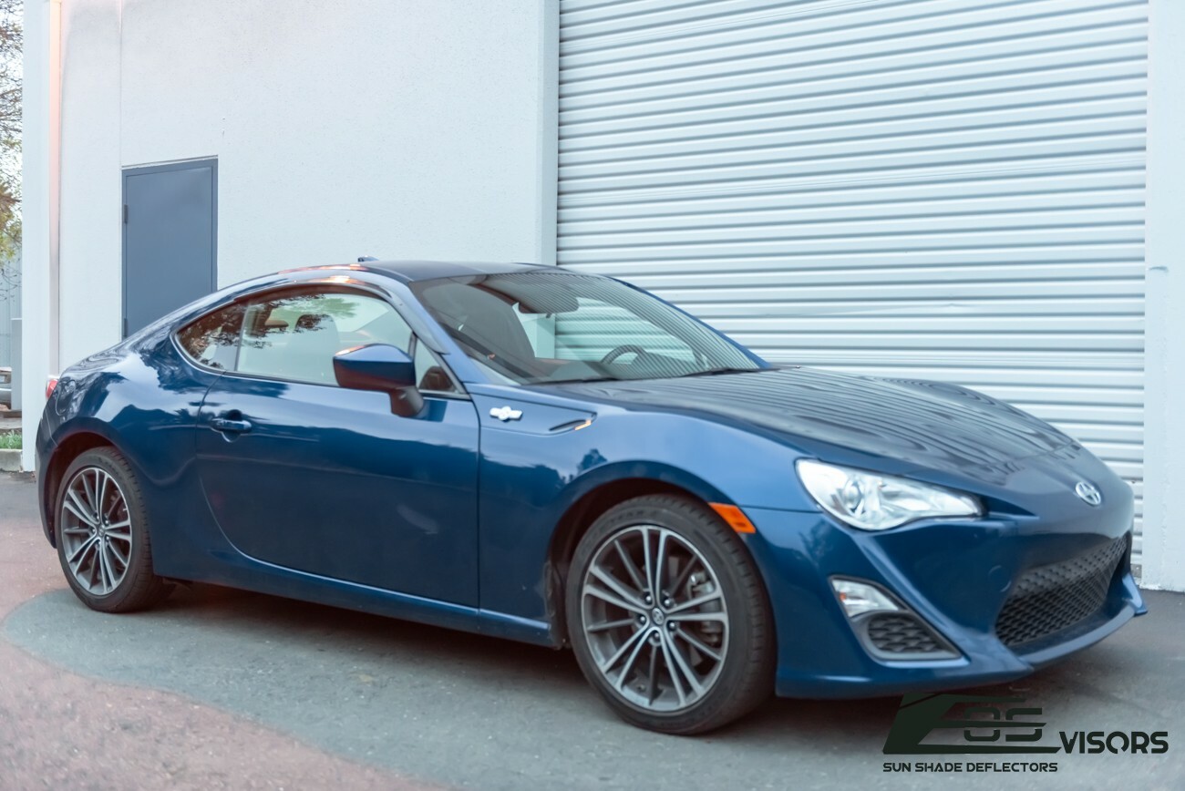 EOS Visors For 13-21 Scion FRS | Subaru BRZ JDM CLIP-ON Side Window Deflectors