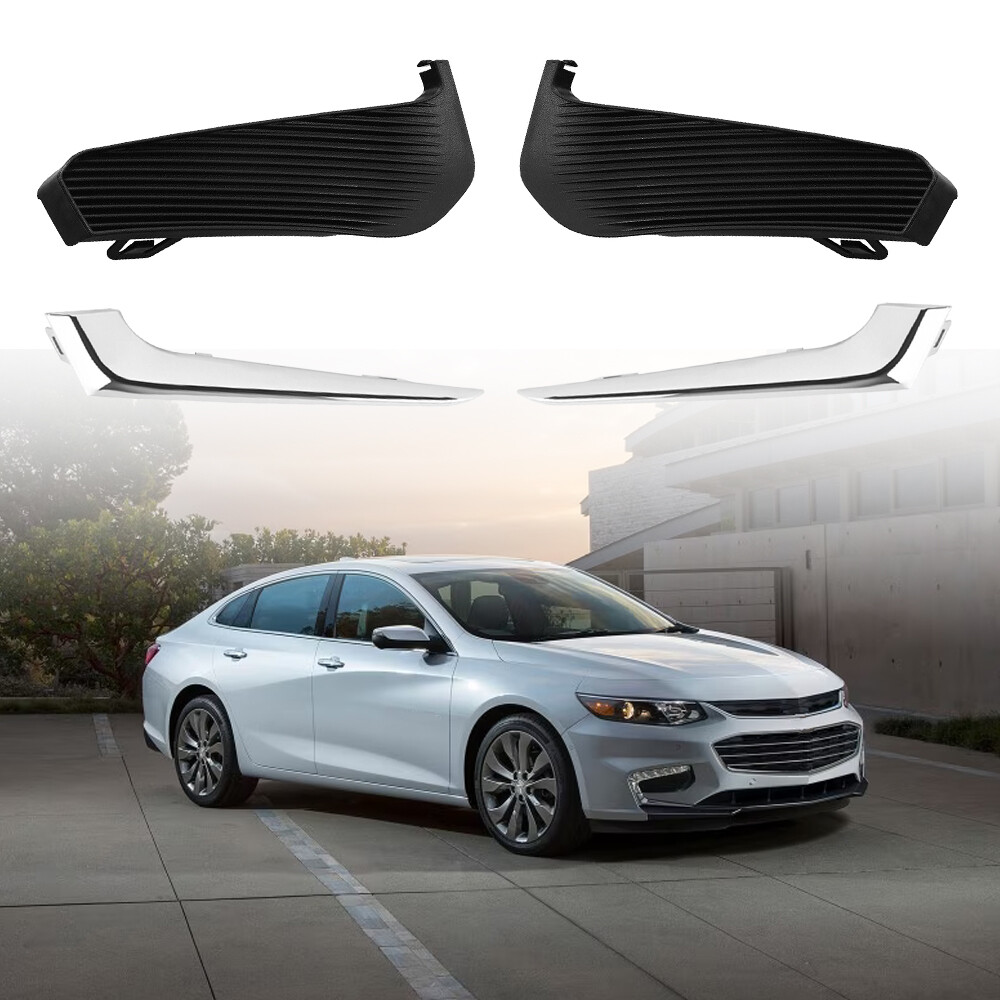 Front Bumper Light Fog Lamp Cover Trim Set for 2016 17 18 Chevrolet Malibu USA