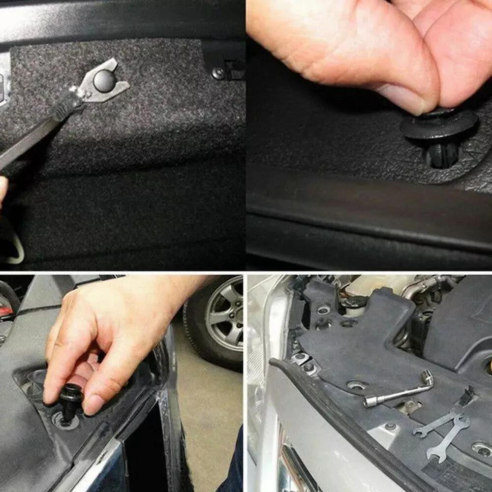 415 Pcs Car Retainer Clips Auto Fasteners Push Trim Clips Pin Rivet Bumper Kit