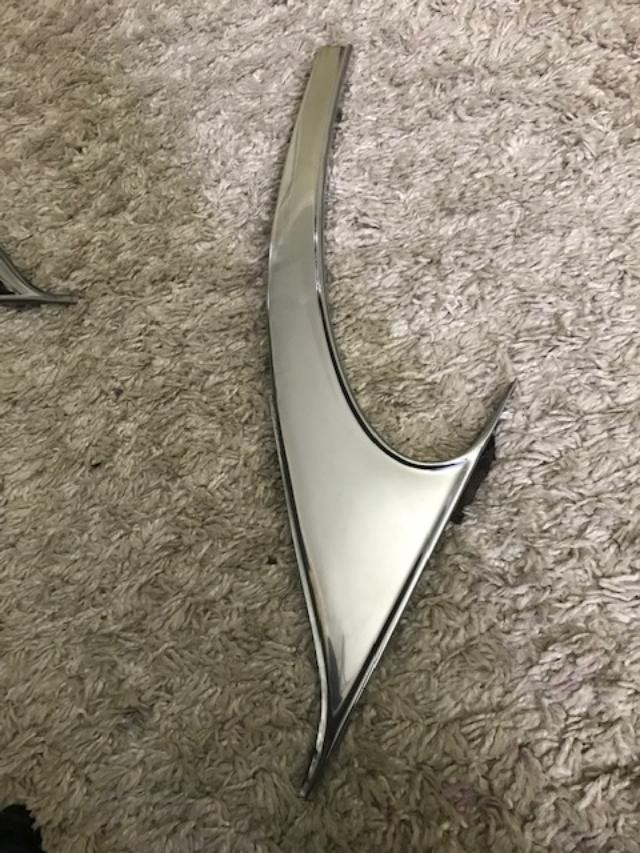 1955-1956-1957 Chevrolet Belair 2 Dr HT Pair C Pillar Roof to Quarter Moldings